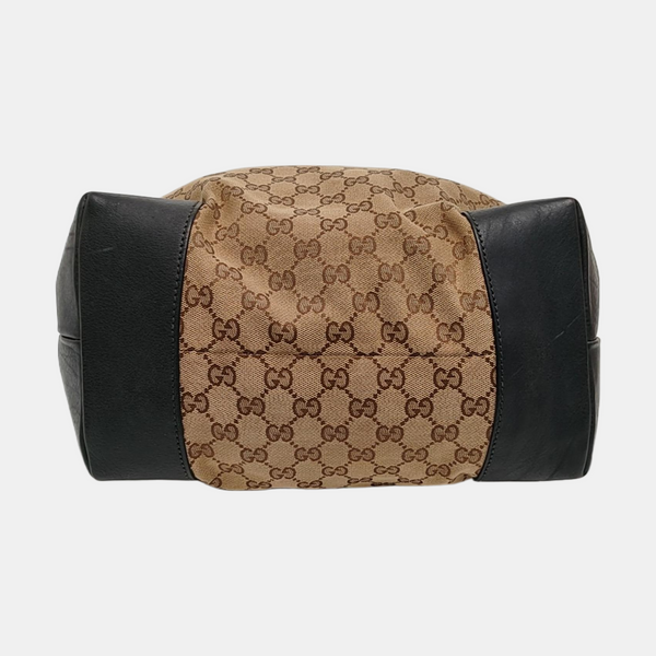 Monogram Canvas Tote Bag Brown