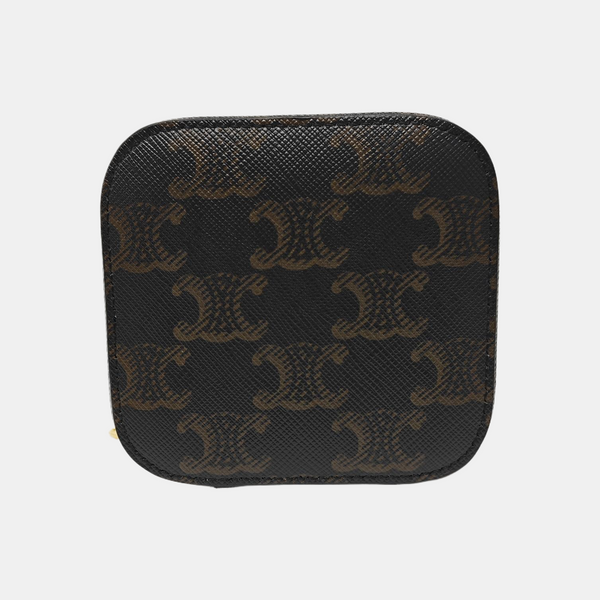 Coated Canvas Shoulder Bag Black