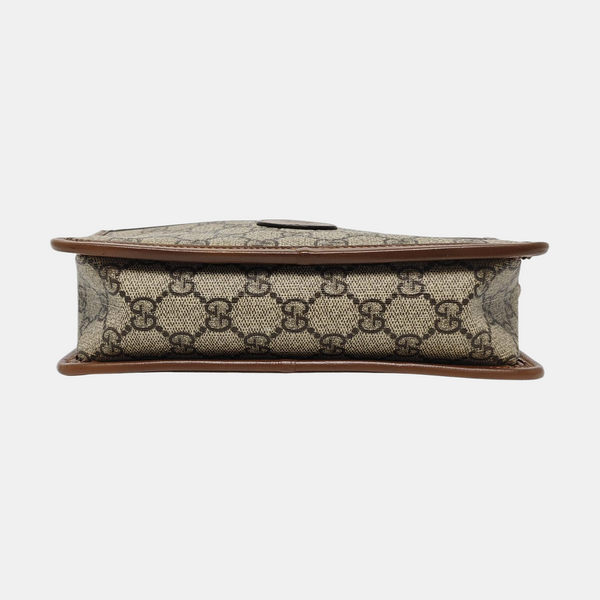 GG Supreme Mini Monogram Coated Canvas Beige