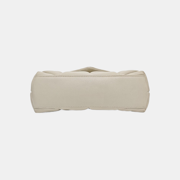 PUFFER Mini Quilted Lambskin White