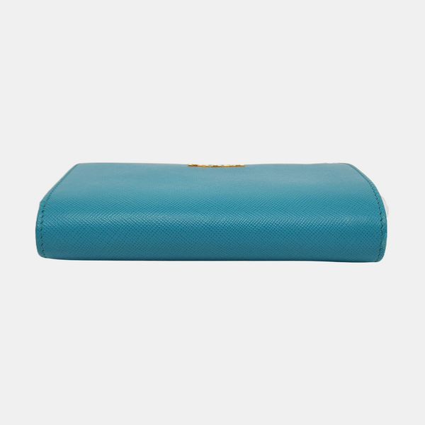 Saffiano Calfskin Wallet Blue