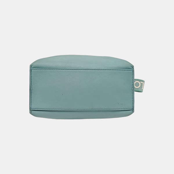 Calfskin Shoulder Bag Blue