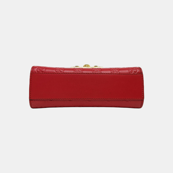Padlock Small Monogram Calfskin Red