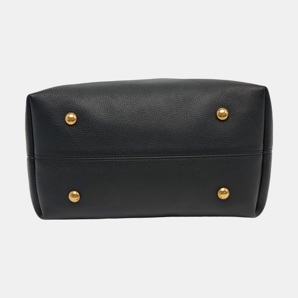 LOW KEY HOBO MM Monogram Calfskin Black