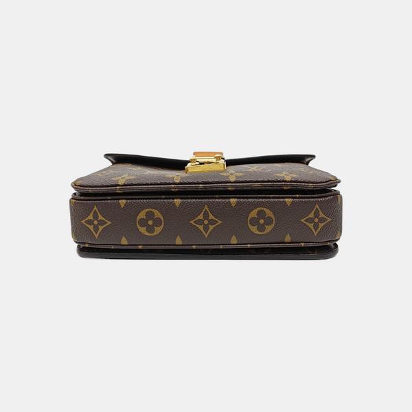 MÉTIS EAST WEST Monogram Coated Canvas Brown