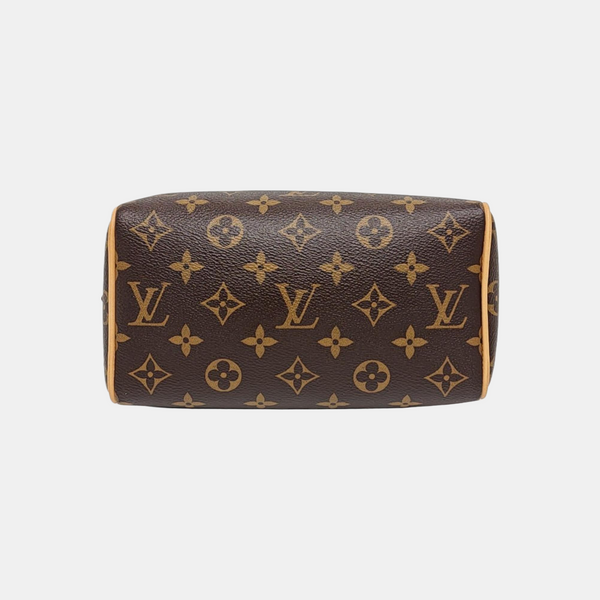 SPEEDY 20 Monogram Coated Canvas Brown