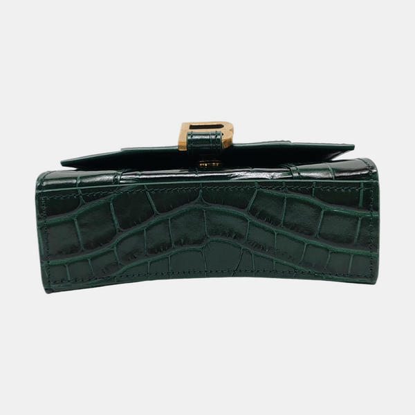 Hourglass Mini Calfskin Green