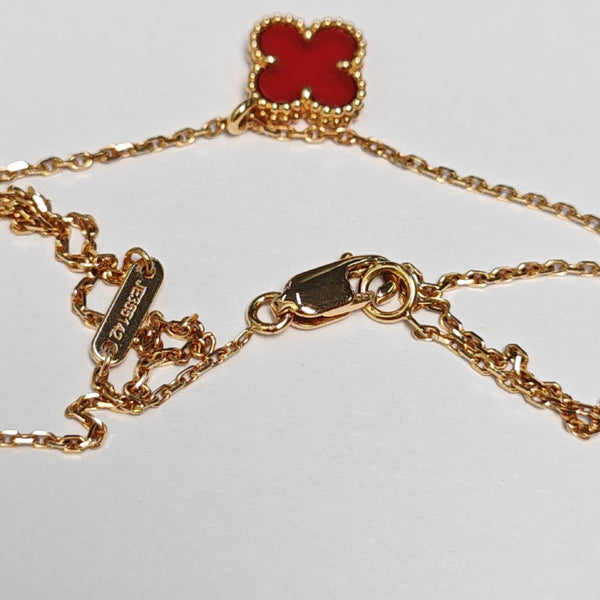 Sweet Alhambra 18k Rose Gold Necklace