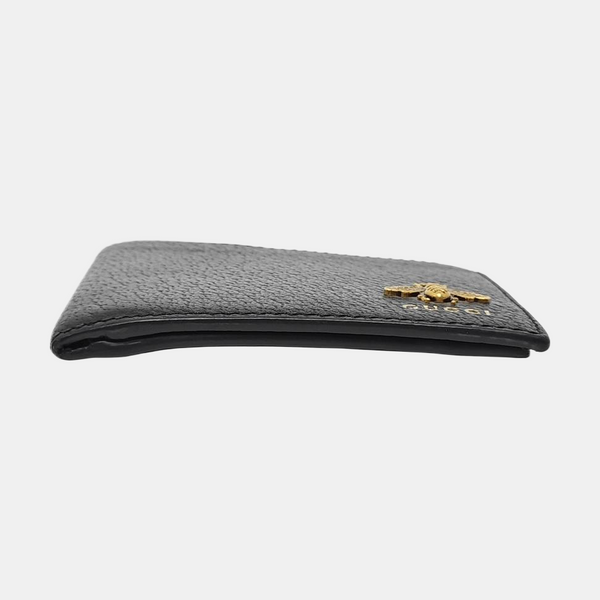 Animalier Calfskin Black Wallet
