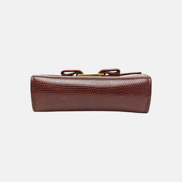Ginny Calfskin Brown Coin Purse