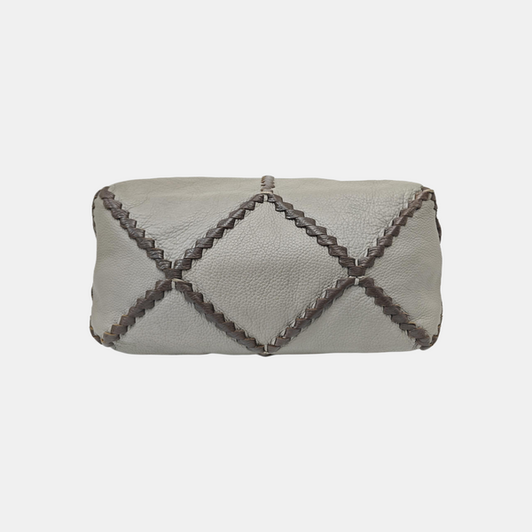 Calfskin Bucket Bag Gray