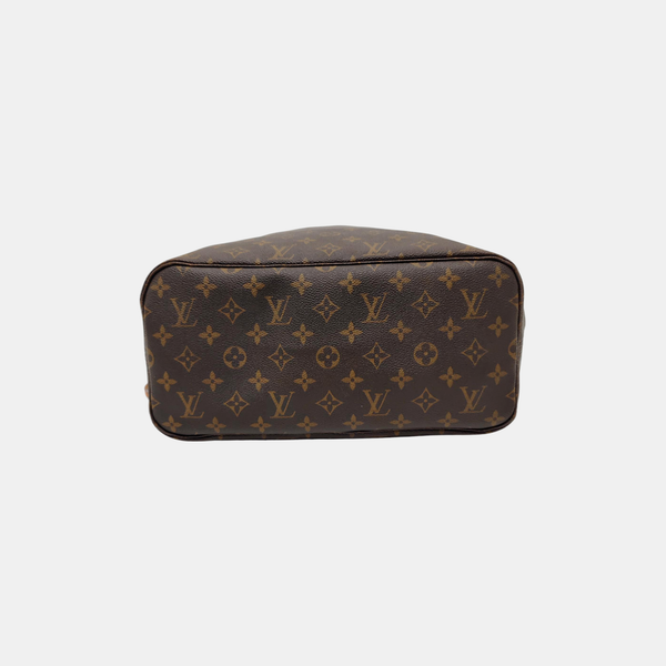 NEVERFULL MM Monogram Coated Canvas Brown