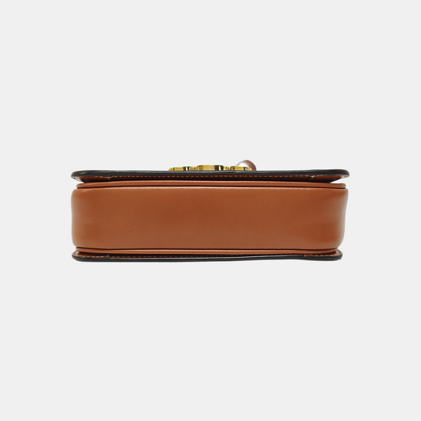 TRIOMPHE Small Coated Canvas Brown