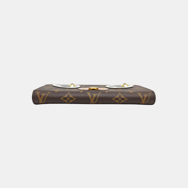 ZIPPY Monogram Coated Canvas Brown Wallet