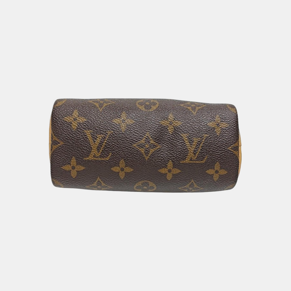 SPEEDY Nano Monogram Coated Canvas Brown
