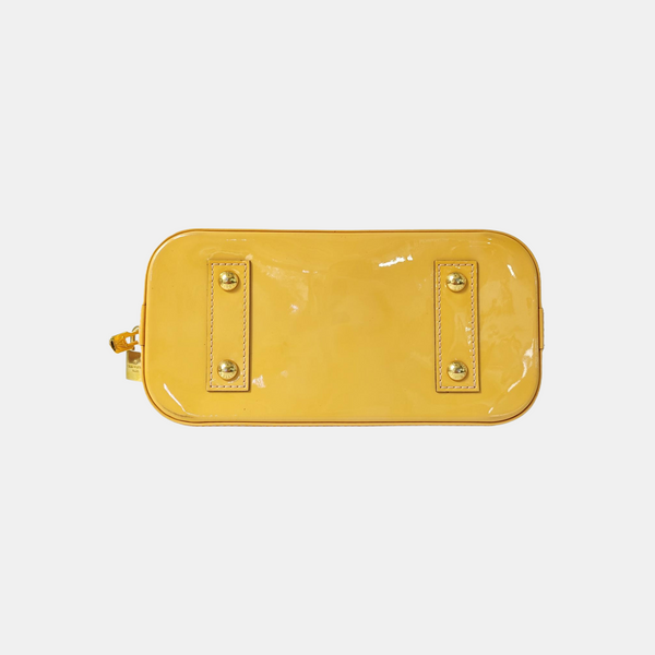 ALMA BB Monogram Patent Leather Yellow