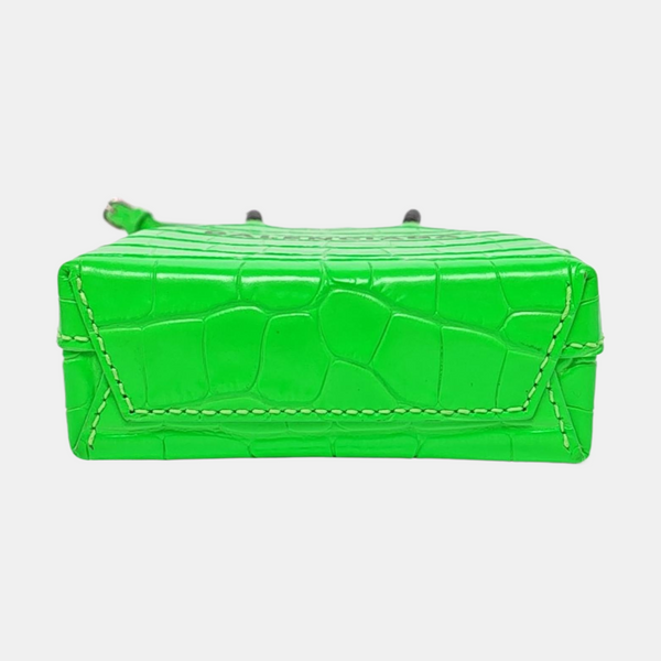Shopping Bag Calfskin Green