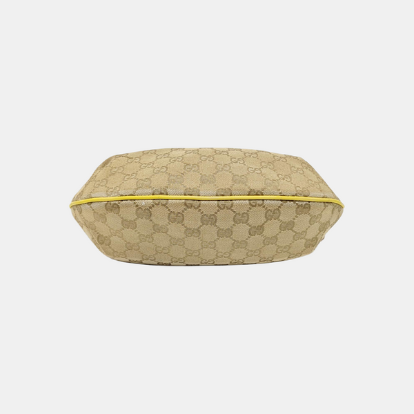 Monogram Coated Canvas Shoulder Bag Beige