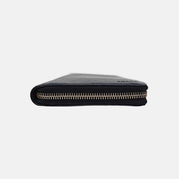 Saffiano Calfskin Clutch Blue