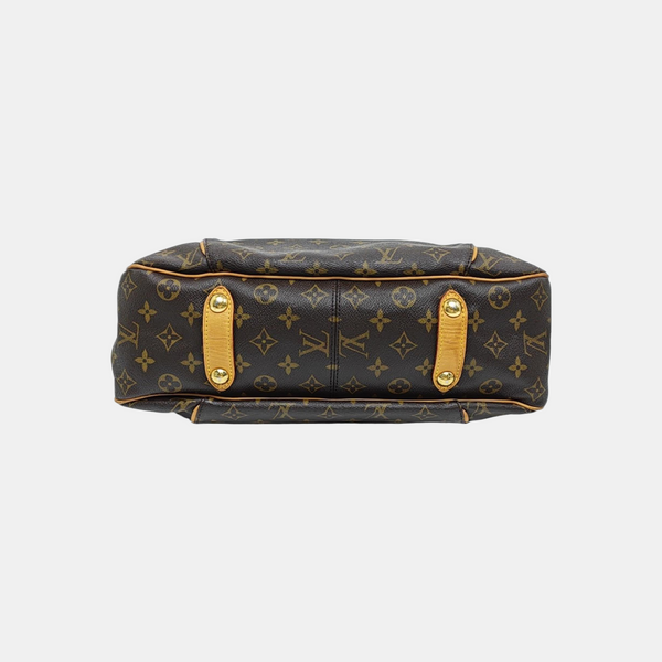 GALLIERA PM Monogram Coated Canvas Brown