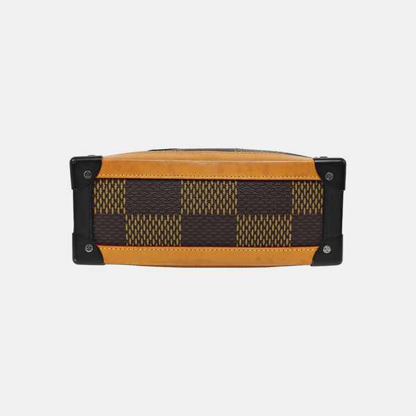 SOFT TRUNK Damier Ebene Coated Canvas Brown