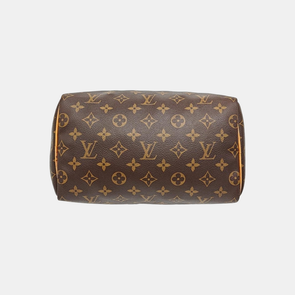 SPEEDY 25 Monogram Coated Canvas Brown