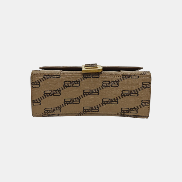 Hourglass XS Coated Canvas Brown
