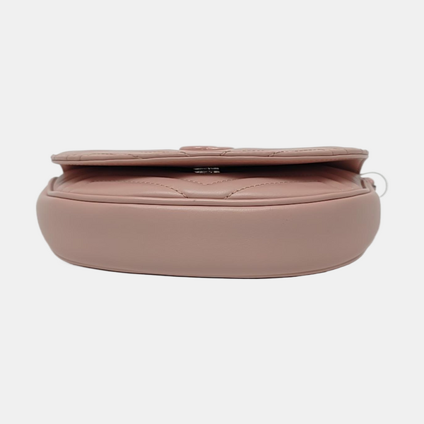 GG Marmont Mini Chevron Lambskin Pink