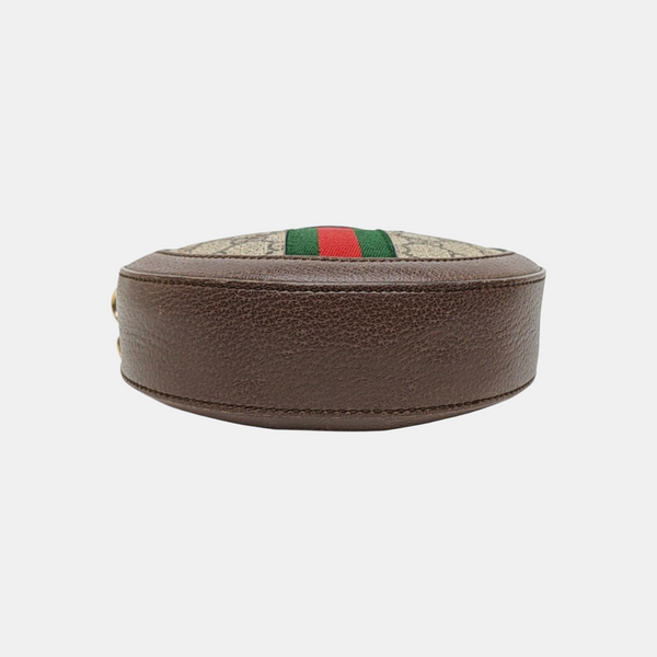 Ophidia Mini Monogram Coated Canvas Beige