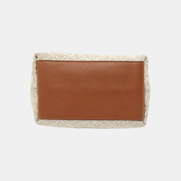Monogram Canvas Top Handle Bag Beige