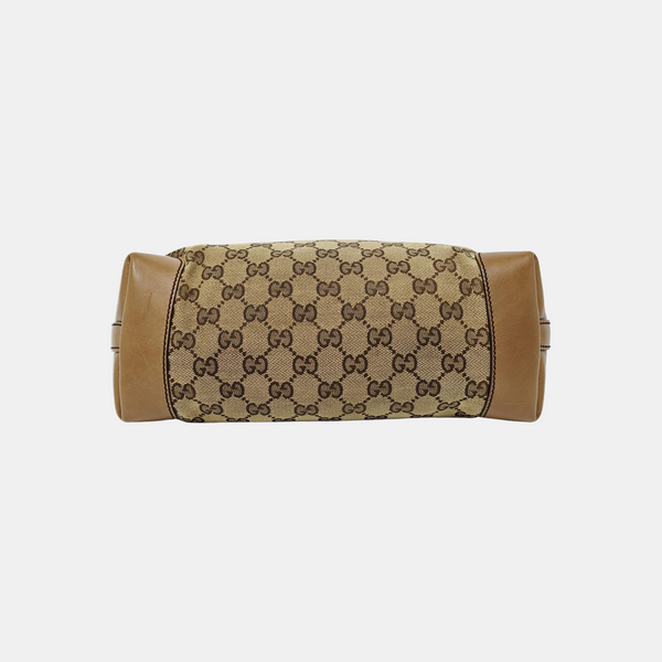Monogram Canvas Shoulder Bag Brown