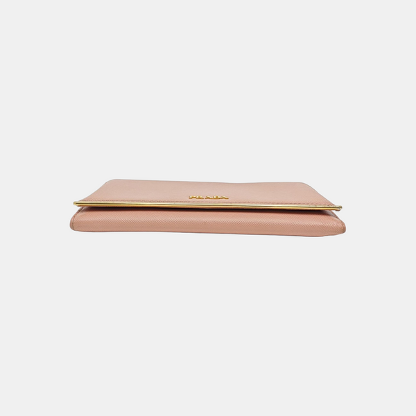 Fold Wallet Calfskin Pink
