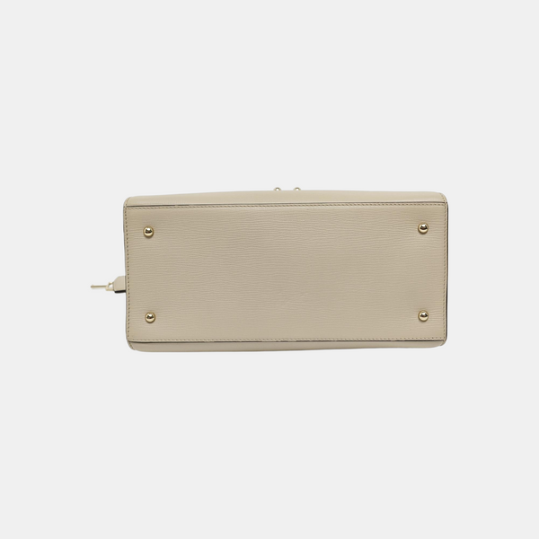 Calfskin Shoulder Bag Beige
