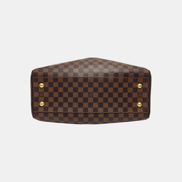 TREVI Damier Ebene Coated Canvas Brown