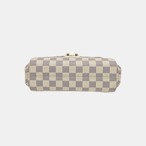 CROISETTE Damier Azur Coated Canvas White