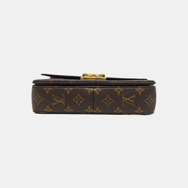 MARCEAU Monogram Coated Canvas Brown
