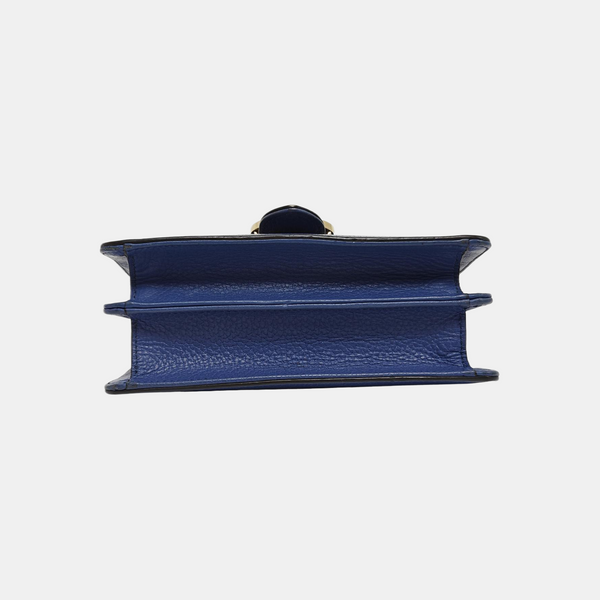 Interlocking G Small Calfskin Blue