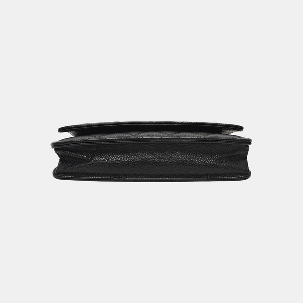 WOC Quilted Grained Calfskin Black