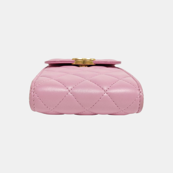 Authenticated pre-owned TRENDY CC Quilted Lambskin Pink - Shoulder Bag at Looply