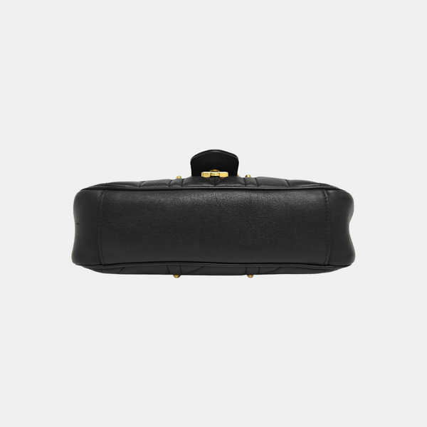 GG Marmont Medium Quilted Calfskin Black