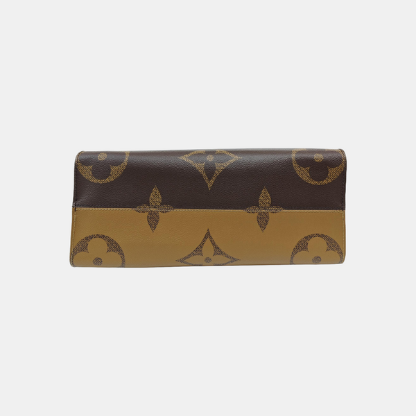 ONTHEGO MM Monogram Coated Canvas Brown