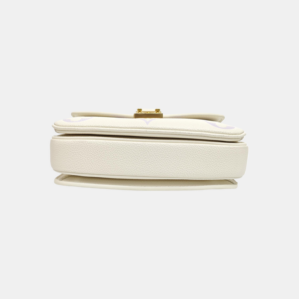 MÉTIS EAST WEST Monogram Calfskin White