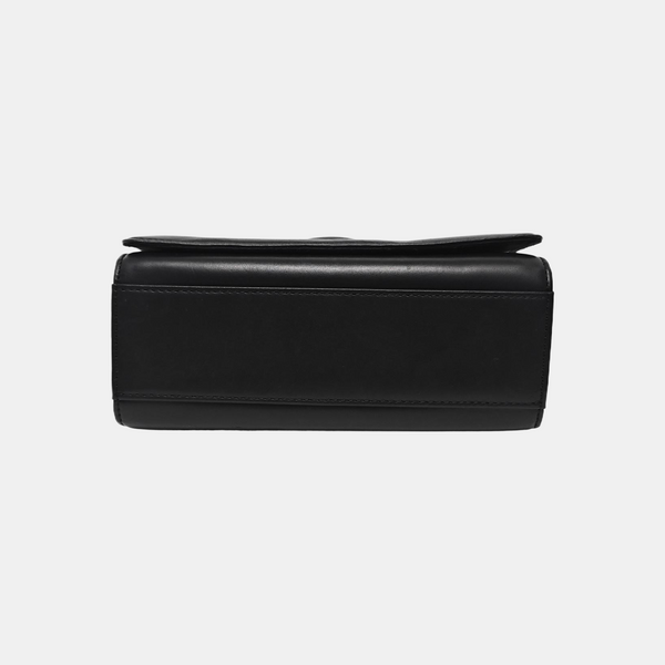 Calfskin Top Handle Bag Black