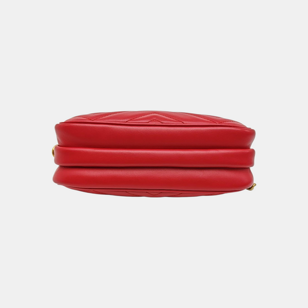 GG Marmont Mini Quilted Calfskin Red
