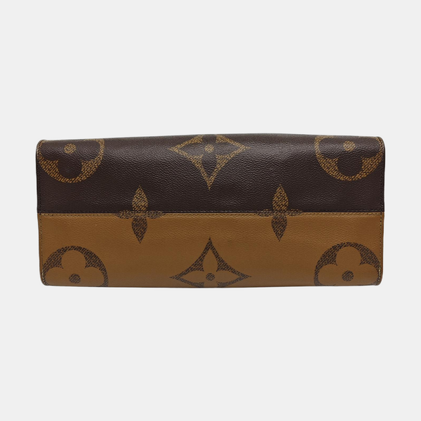 ONTHEGO MM Monogram Coated Canvas Brown