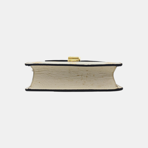 Sylvie Mini Calfskin White