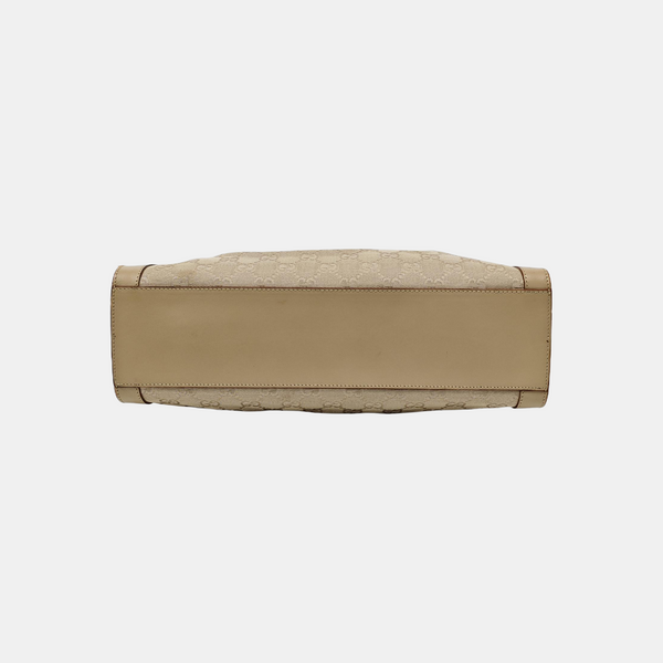 Monogram Canvas Top Handle Bag Beige