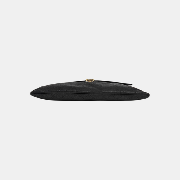 THREAD AROUND Quilted Grained Calfskin Black