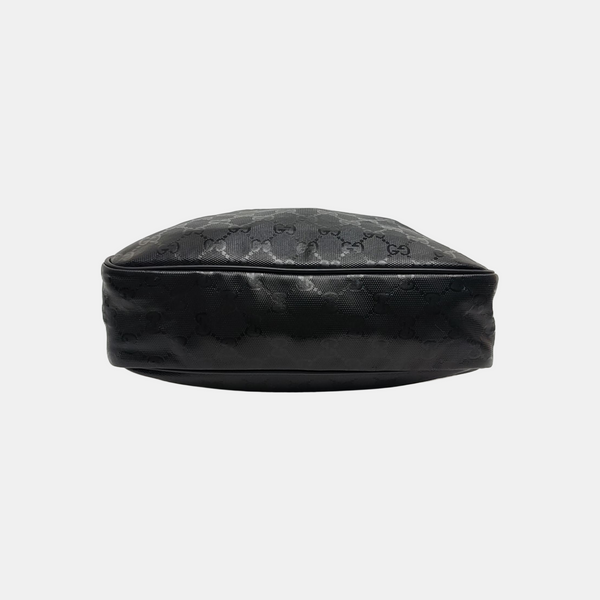 GG Imprime Messenger Monogram Coated Canvas Black