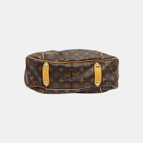 GALLIERA PM Monogram Coated Canvas Brown